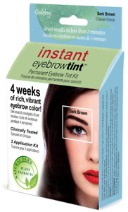 Godefroy instant eyebrow tint Kit  3-Applications (Dark Brown)