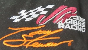 TONY STEWART SHIRT #20 BLACK Cotton Botton Front NEW Joe Gibbs Racing - Picture 1 of 3