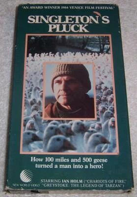 Singleton's Pluck VHS Video Ian Holm man walks 100 geese to market - Image 1 of 2