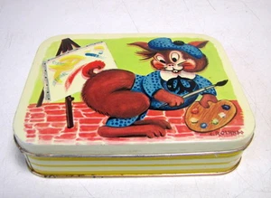 SCATOLA DI LATTA CARAMELLE "PERRY"1 - BARATTI &MILANO - TO - VINTAGE - Picture 1 of 1