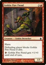 FOIL Goblin Fire Fiend | MtG Ravnica: City of Guilds | ENG | Lightly Played