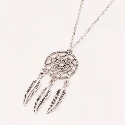 Dream Catcher项链本土珠宝银色外观吊坠 — 第 1/4 张图片