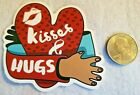 Kisses & Hugs Arm With Heart Sticker Decal Multicolor Love Embellishment Cute 