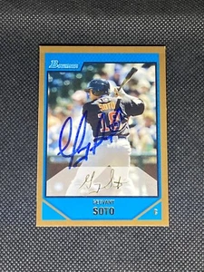 Carta auto firmata oro Geovany Soto Chicago Cubs 2007 #BDPP85 ~ COA - Foto 1 di 3
