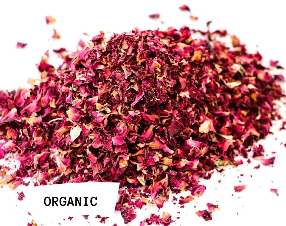 ORGANIC Dried RED Rose Petals for Soap Candles Bath Salts Crafts Vacuum packed - Image 1 of 1