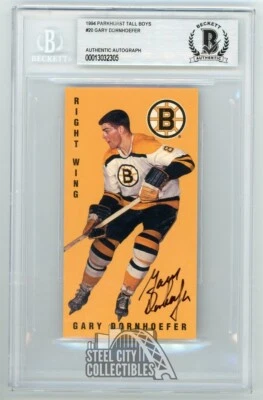 Gary Dornhoefer 1994 Parkhurst Tall Boys Autographed Card #20 - BAS - Image 1 of 2