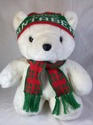 1986 SANTA BEAR Dayton-Hudson 17" Plush w/ Hat, Scarf