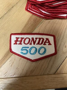 Vintage 1970s Honda 500 Motorcycles Embroidered Patch 3.5” - Picture 1 of 3