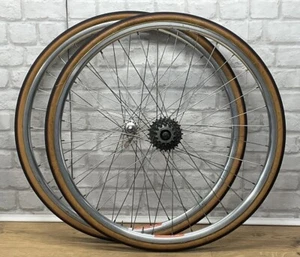Vintage Campagnolo Ypsilon Aero V Felge 700c Laufräder Laufradsatz Miche Naben 7 Gang - Bild 1 von 13