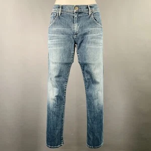 GOLDSIGN Size 27 Blue Cotton Blend Distressed Jeans - Picture 1 of 7