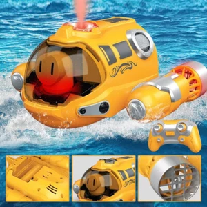 2.4GHz Remote Control Boat With Water Mist 2 Propeller Motors For Kids Gift - Picture 1 of 23