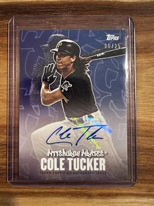 2020 Topps X Pete Alonso Curated Set Cole Tucker Auto /25 Pirates