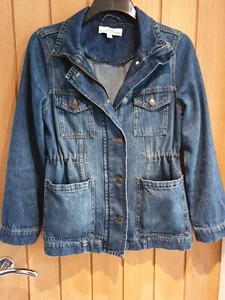 GIACCA DENIM LEIGHTON Roba Bianca Taglia 8 (Piccola) 100% Cotone - Foto 1 di 14