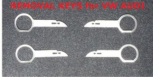 4 RADIO REMOVAL tools keys for Audi Mercedes VW FORD stereo - Bild 1 von 1