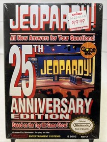 Vintage SEALED NEW Jeopardy 25th Anniversary Nintendo NES Video Game #ML