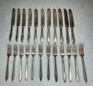 ADAM By 1917 Oneida Community - Lot Of 23 Glossy Silver Plate Flatware Pieces - Picture 1 of 12