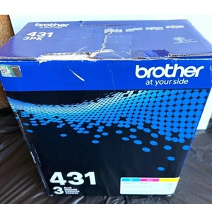 ORIGINAL OEM BROTHER TN-431 3ER-PACK CYAN MAGENTA GELB 3ER-PACK OFFENE BOX VERSIEGELTE FOLIE - Bild 1 von 2