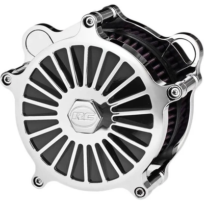RC Components Illusion Air Cleaner - Chrome Motorcycle Street Bike AC-02C-126C - Image 1 of 4