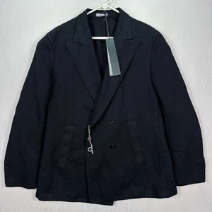 Boglioli Double Beasted Blazer Mens 42R EU 52 Navy Cashmere Blend Made Italy NWT - Picture 1 of 15
