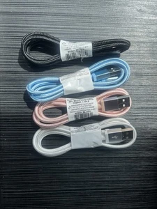 Bundle Of 4 New Unused 3ft USB Cords  - Photo 1 sur 2