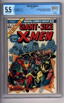 Giant Size X-MEN #1 CBCS 5.5 OW-W Marvel 1975 Wolverine - Image 1 of 2