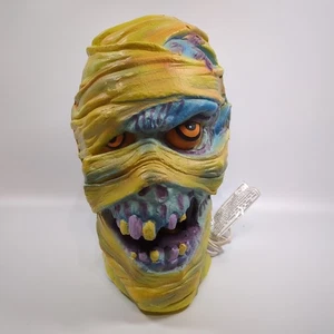 RARE Vintage 1993 MUMMY Zombie HEAD Lamp Halloween Lighted 10" TRENDMASTERS Foam - Picture 1 of 10