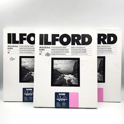 Papel fotográfico Ilford MGIV Multigrado IV RC 8x10 blanco y negro 75 hojas Foto 1 de 4