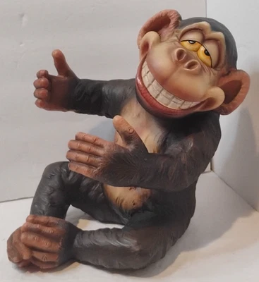 Portabotellas de Vino Mono Sonriendo Borracho Novedad Regalo Decoración del Hogar Foto 1 de 4