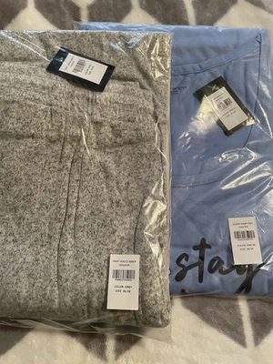 Conjunto de ropa de dormir para mujer talla grande, parte superior e inferior, talla 26/28W Foto 1 de 4