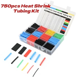 750tlg Set Schrumpfschlauch Set Draht Schrumpffolie Schlauch Schrumpfverhältnis 3:1 - Bild 1 von 11