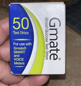 Tiras reactivas de glucosa en sangre Gmate 50ct caducadas 07/2017 nuevas selladas - Imagen 1 de 6