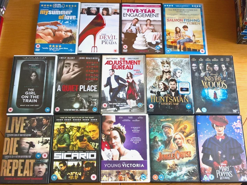 Emily Blunt 14 DVD Collection Sicario Quiet Place Young Victoria Poppins more R2 - Image 1 of 1