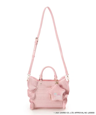 SAMANTHAVEGA Little Twin Stars Kiki Lala Frill Handbag & Mini Pouch Pink NEW JP - Image 1 of 4