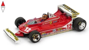 1/43 BRUMM FERRARI F1  312T4 N 12 MONACO GP 1979 GILLES VILLENEUVE  RED - Foto 1 di 3