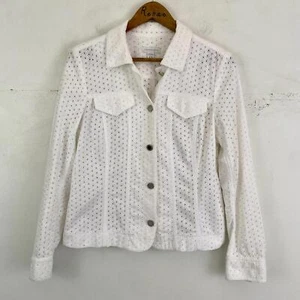 CHARTER CLUB white eyelet blazer jacket  - Picture 1 of 6