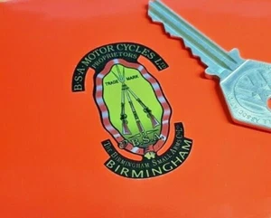 BSA Piled Arms Motorcycle Logo Sticker 2" Pair Bike Motorbike Tank Rifles Helmet - Picture 1 of 1