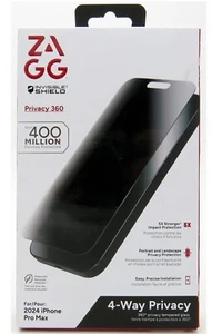 ZAGG Invisible Shield Privacy 360 Protect Protecteur d'écran pour iPhone 16 Pro Max - Photo 1 sur 2