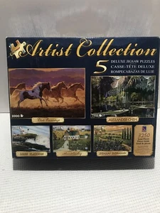 Artist Collection 5-Deluxe Jugsaw Puzzles, 3250 Total Pieces - Picture 1 of 10