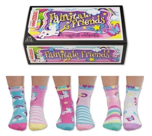 United Oddsocks - Fairytale Friends Childrens Odd Socks - Size 9-12 - Kids Socks - Picture 1 of 1