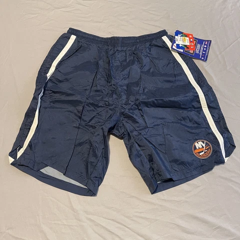 Vintage 90s New York Islanders Pro Player NHL Workout Shorts 9" Inseam Cover