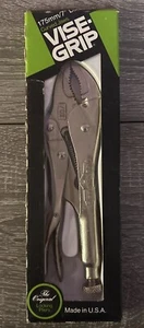 Vintage 175mm/7inch Vise Grip Curved Jaws Locking Pliers Made In USA - Picture 1 of 3