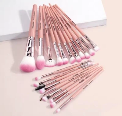 SHOPELEGANCE Make-up Pinsel Set 18 Stück Profi Foundation Puder Lidschatten Rouge