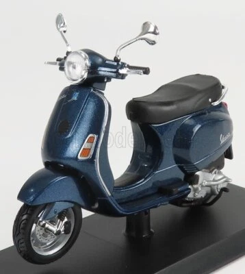 MODELLINO MOTORINO STATICO PIAGGIO VESPA 125 LX 2005 BLU MODELLISMO SCALA 1/18 - Immagine 1 di 3