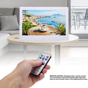 Digitaler Fotorahmen HD 10.1 Zoll 1024x600 LCD Smart Elektronische Bild BHC - Photo 1/22