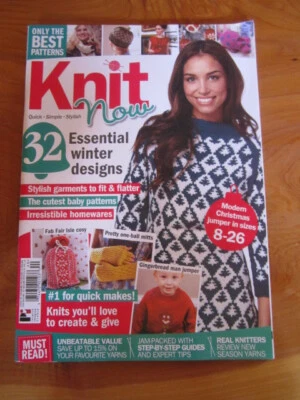 KNITTING PATTERN BOOK KNIT NOW ISSUE 40  GREAT **** MUST SEE - Image 1 of 2