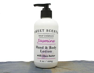 Loción para manos y cuerpo - Loción hecha a mano de jazmín con manteca de karité - Imagen 1 de 5
