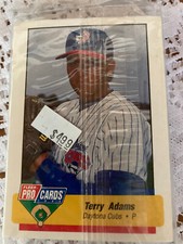 Baseball - 1994 Fleer ProCards -  Daytona Cubs Team - Terry Adams on Top Card