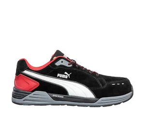 PUMA AirTwist Mens Black/Red Safety Composite Toe Midsole S3 Work Trainers - Picture 1 of 6