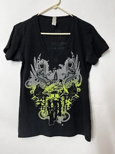 Monster Energy Supercross V Neck Shirt Damen L schwarz Dirtbike Racing Motorcross - Bild 1 von 9