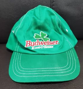 Budweiser Vintage “King-O-Beers” Shamrock Embroidered Hat - Picture 1 of 3